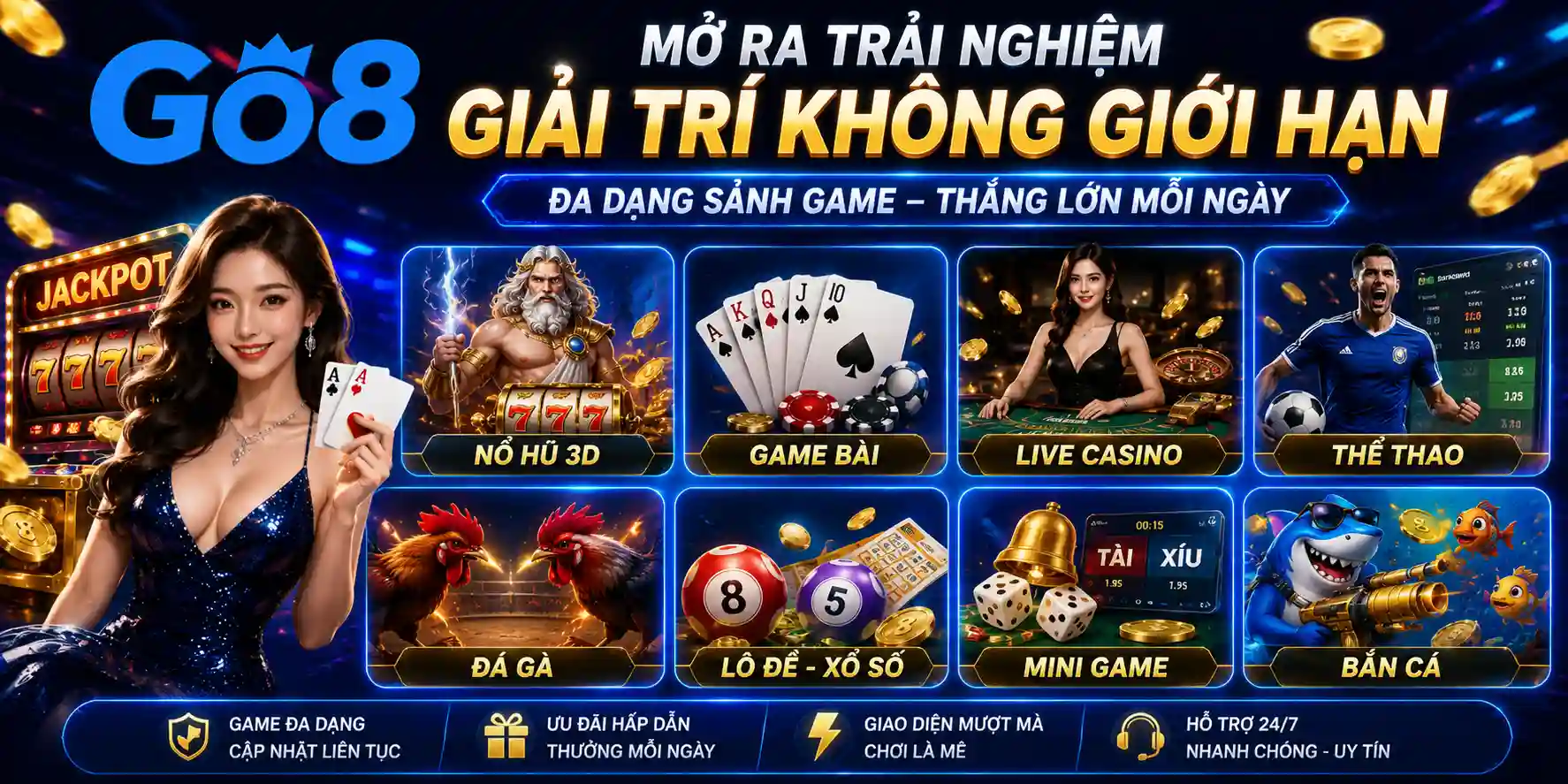 Khám Phá Bức Tranh Giải Trí Đa Sắc Màu Tại Kho Game GO8
