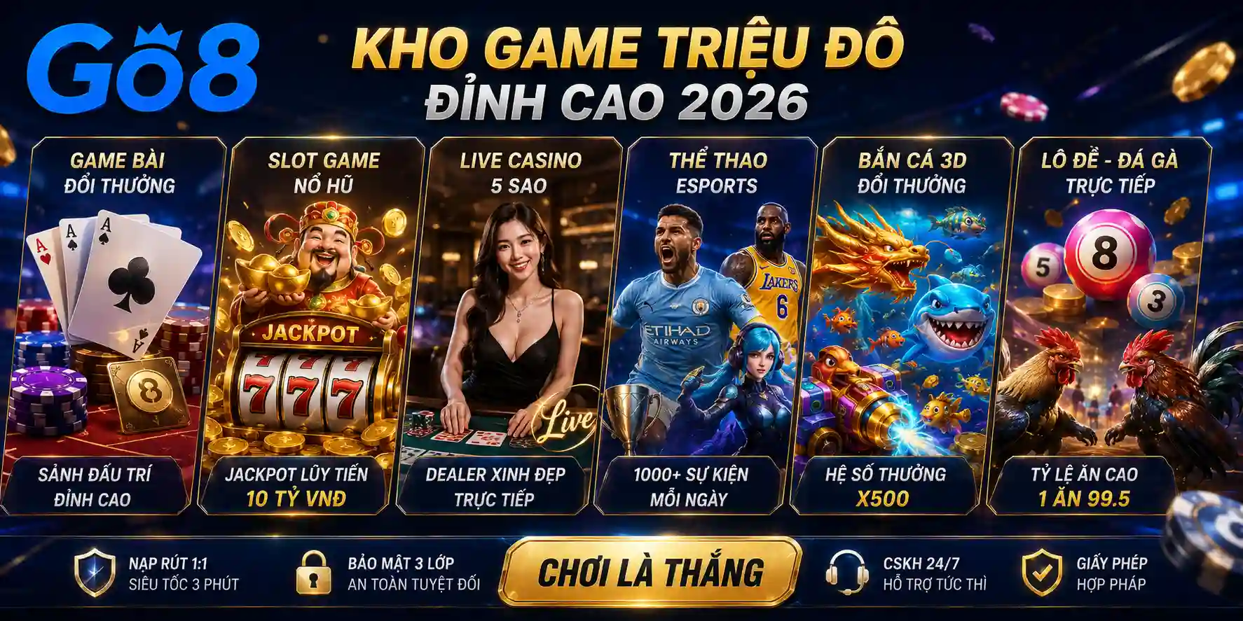 Khám Phá Kho Game GO8 Triệu Đô Đỉnh Cao 2026